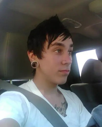 old car selfie