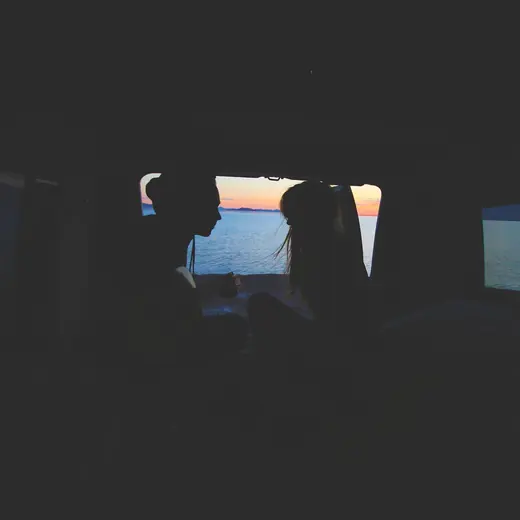van sunset