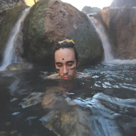 waterfall face